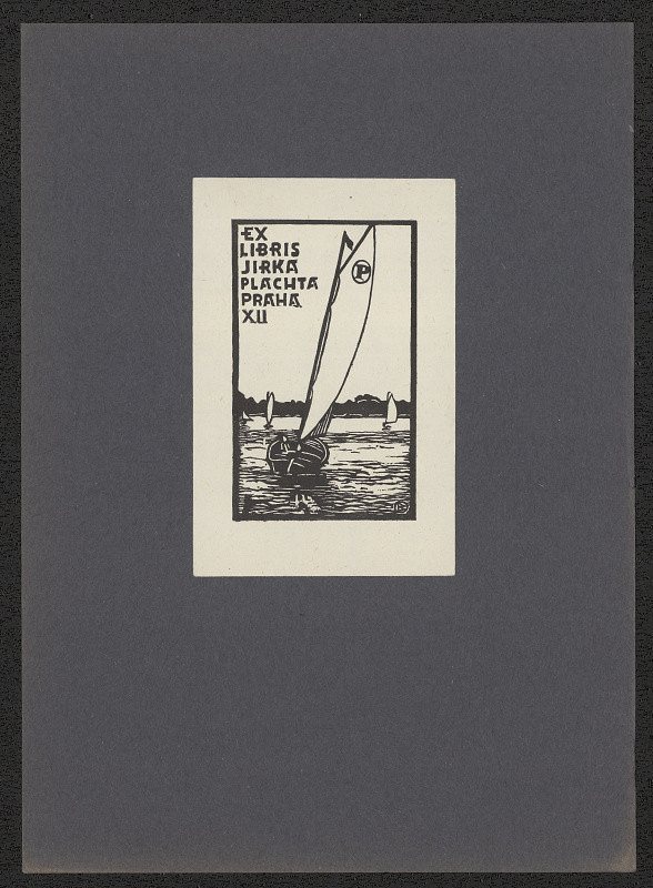 Jan Beránek – Exlibris Jirka Plachta Praha XII 
