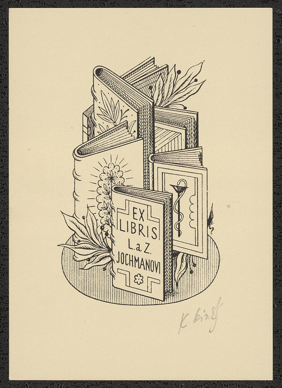 Karel Kinský – Ex libris L. a Z. Jochmanovi 