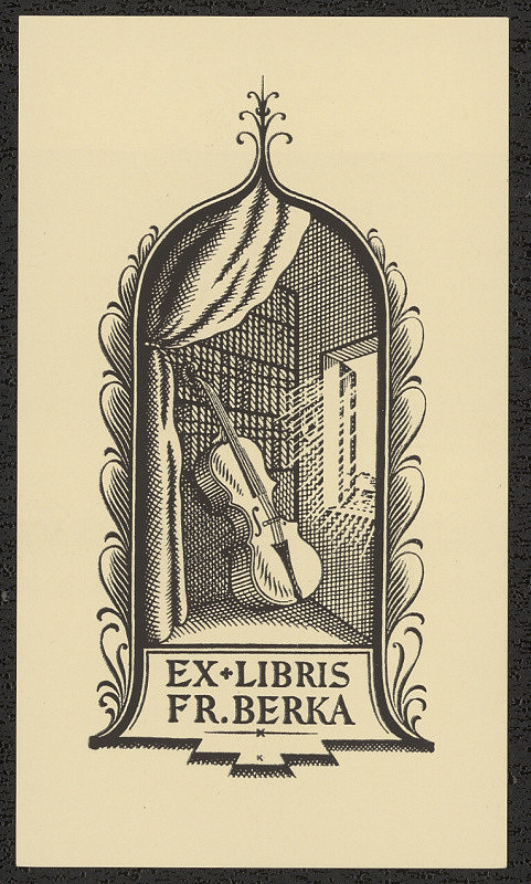 Karel Kinský – Ex libris Fr. Berka 