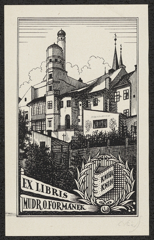 Karel Kinský – Ex libris MUDr. O. Formánek 