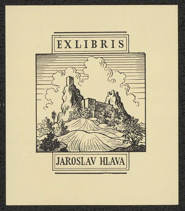 Karel Kinský – Ex libris Jaroslav Hlava 