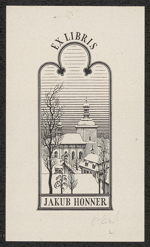 Karel Kinský – Ex libris Jakub Honner 