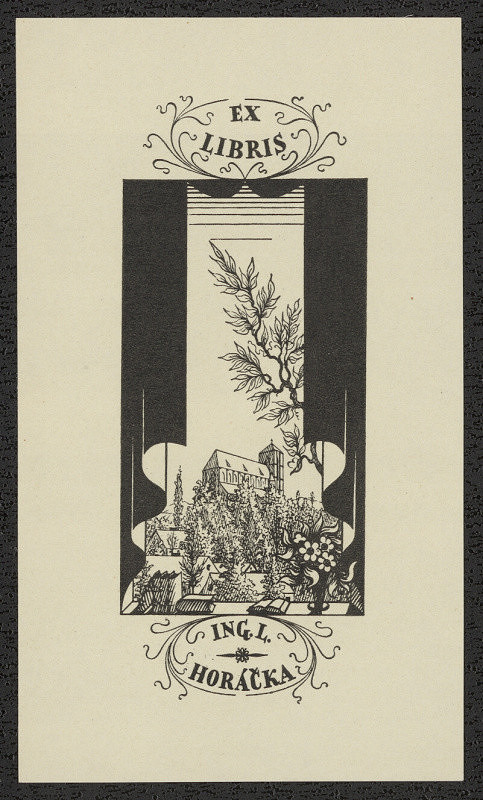 Karel Kinský – Ex libris Ing. I. Horáčka 