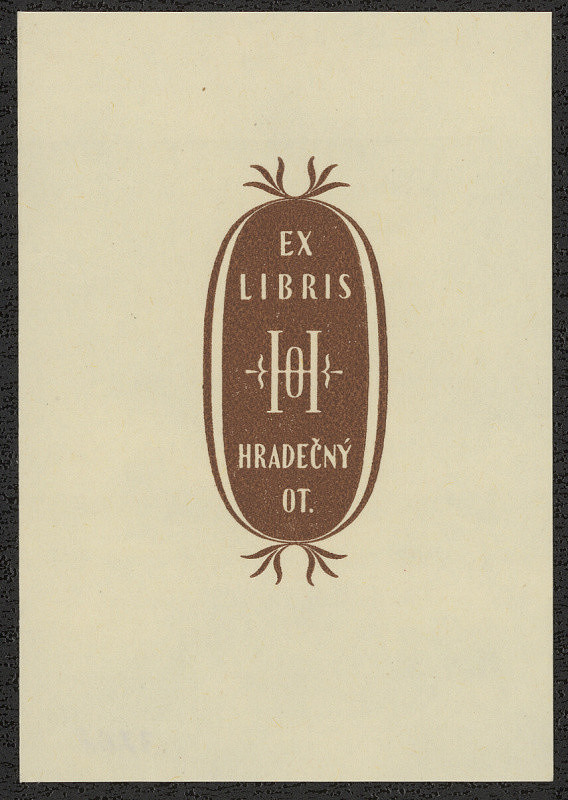 Karel Kinský – Ex libris Hradečný Ot. 