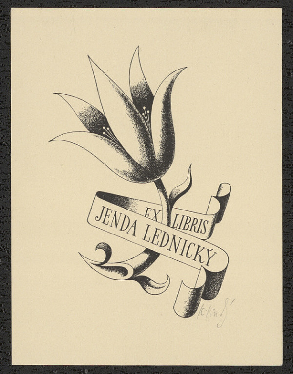 Karel Kinský – Ex libris Jenda Lednický 