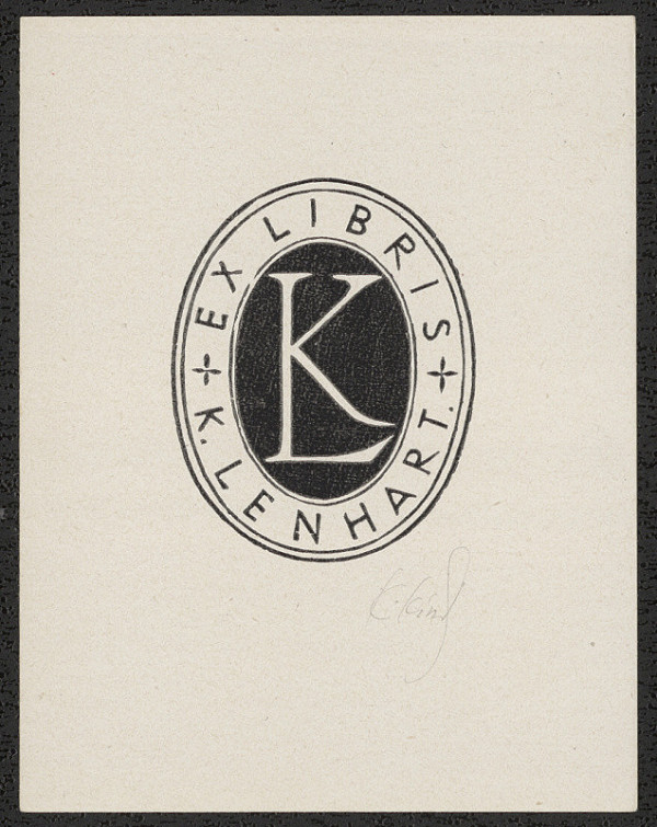 Karel Kinský – Ex libris K. Lenhart 