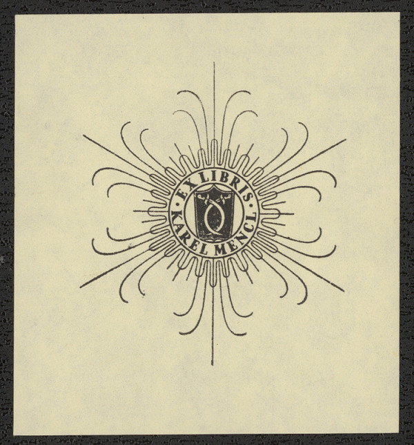 Karel Kinský – Ex libris Karel Mencl 