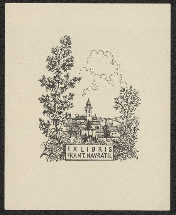 Karel Kinský – Ex libris Frant. Navrátil 