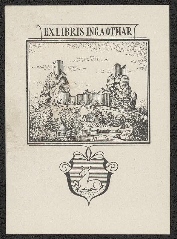 Karel Kinský – Ex libris Ing. A. Otmar 