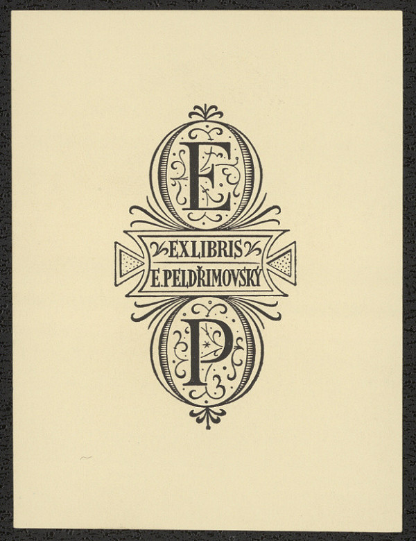 Karel Kinský – Ex libris E. Peldřimovský 