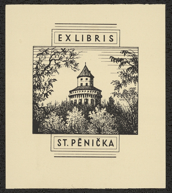 Karel Kinský – Ex libris St. Pěnička 