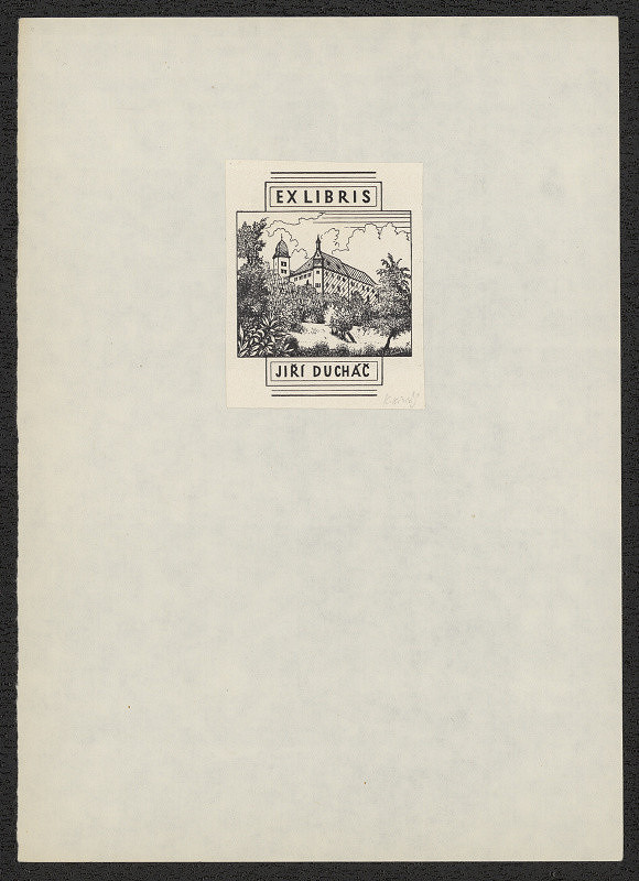Karel Kinský – Ex libris Jiří Ducháč 