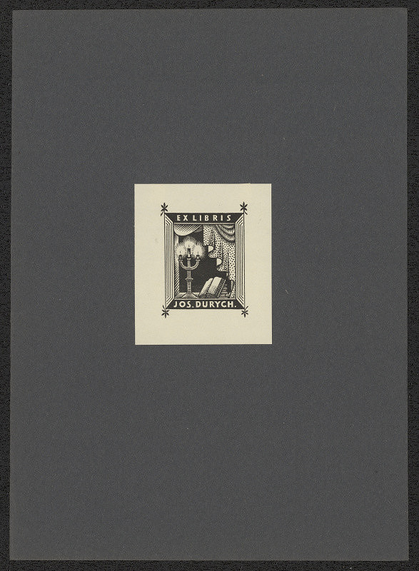 Karel Kinský – Ex libris Jos. Durych 