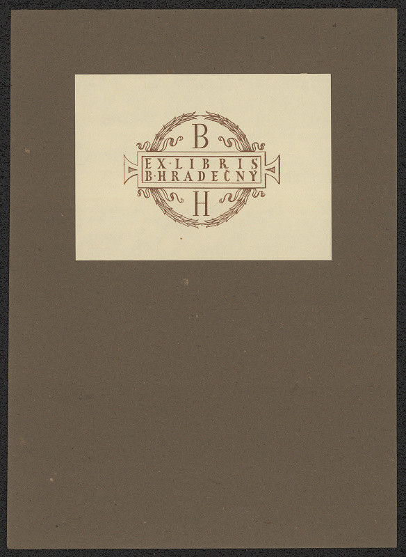 Karel Kinský – Ex libris B. Hradečný 