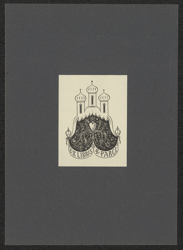 Karel Kinský – Ex libris B. Parcl 