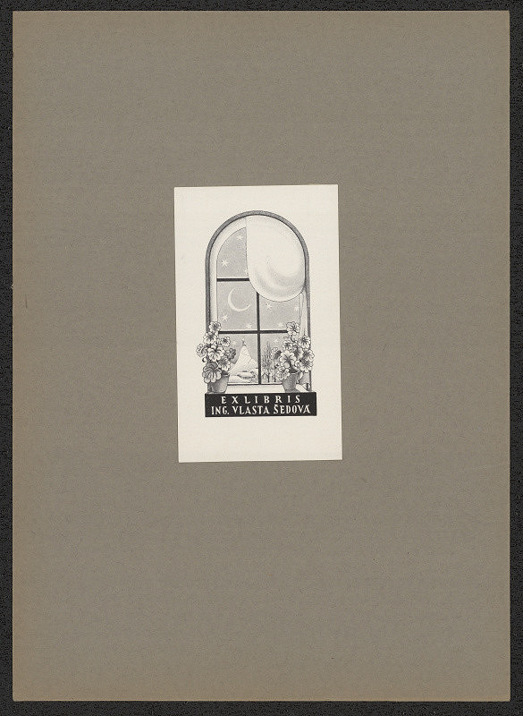 Karel Kinský – Ex libris Ing. Vlasta Šedová 