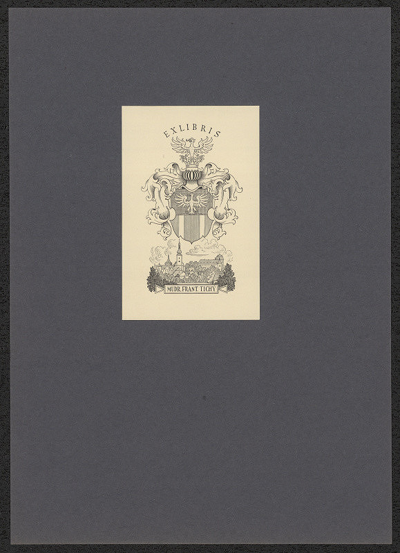 Karel Kinský – Ex libris MUDr. Frant. Tichý 