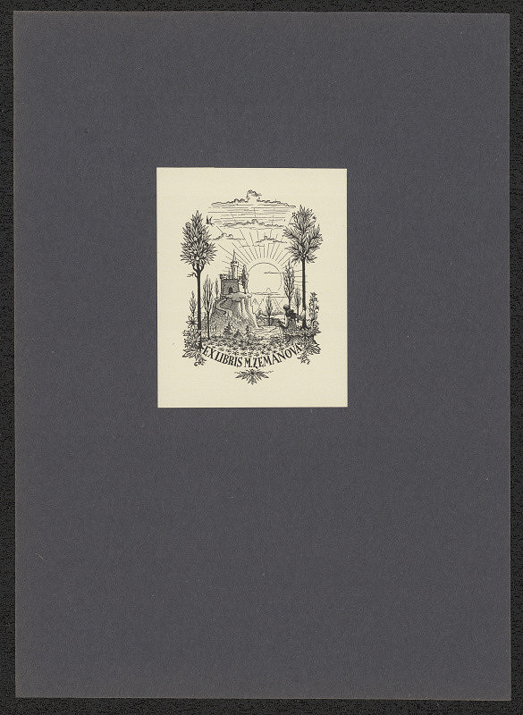 Karel Kinský – Ex libris M. Zemanová 