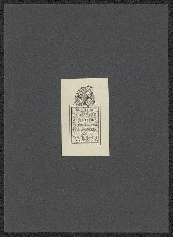 Karel Kinský – The bookplate association international Los Angeles 