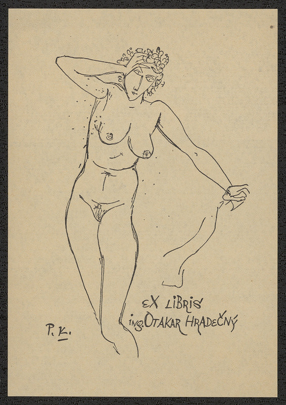 Pravoslav Kotík – Exlibris Ing. Otakar Hradečný 