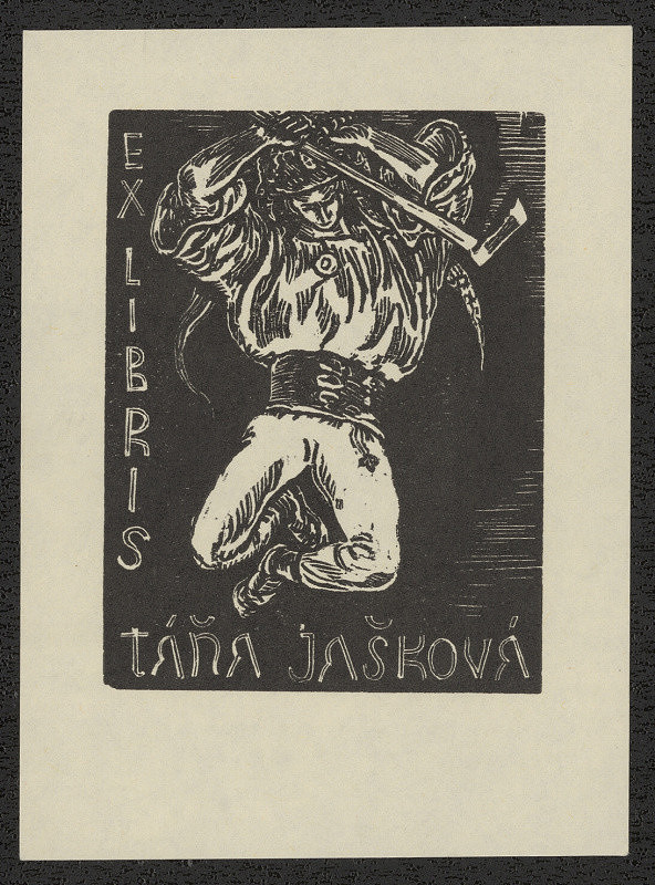 Jan Kobzáň – Exlibris Táňa Jašková 
