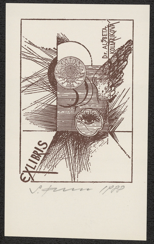 Stanislav Kollárik – Ex libris Dr. Alžběta Kolláriková 