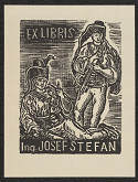 Jan Kobzáň – Exlibris Ing. Josef Štefan 