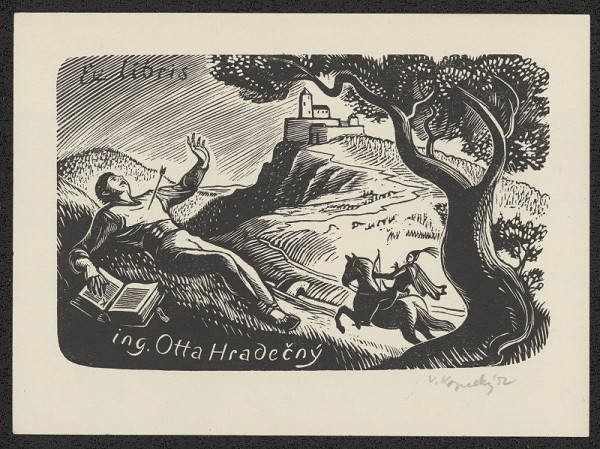 Vladimír Kopecký – Ex libris Ing. Otta Hradečný 