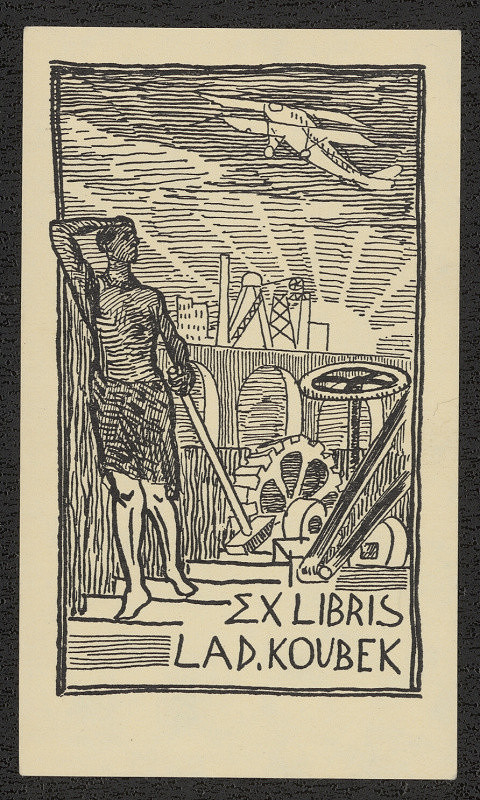 František Koubek (?) – Ex libris Lad. Koubek 