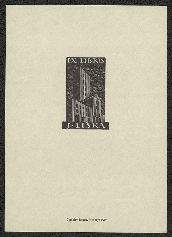 Jaroslav Benda – Exlibris J. Liška 