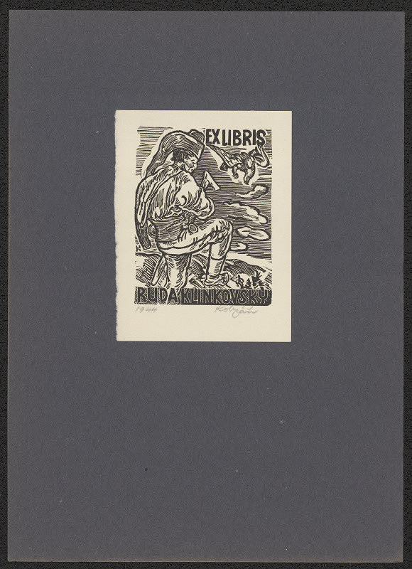 Jan Kobzáň – Ex libris Ruda Klinkovský 