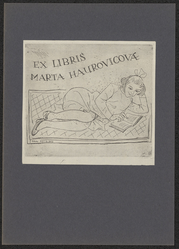Pravoslav Kotík – Exlibris Marta Haurovicová 
