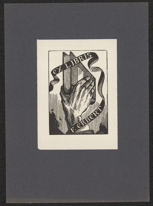 František Koubek – Ex liris F. Erbert 