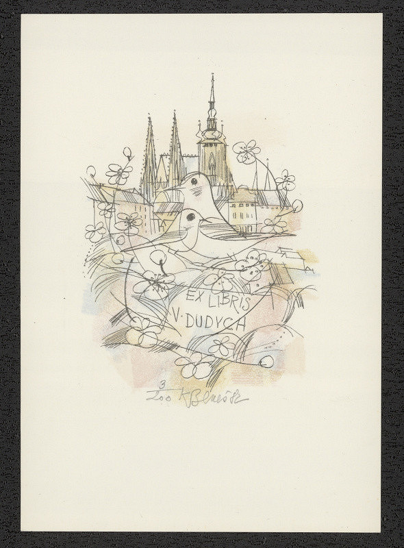 Karel Beneš/1932 – Exlibris V. Dudych 