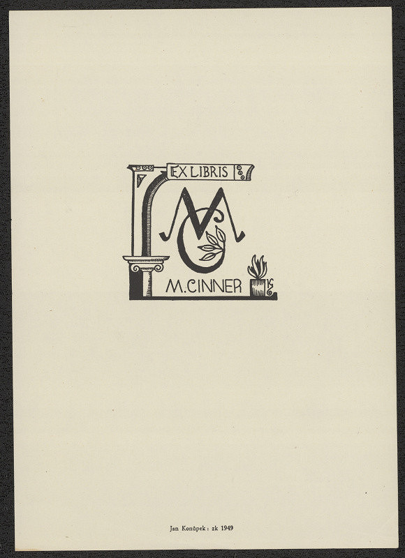 Jan Konůpek – M. Cinner 