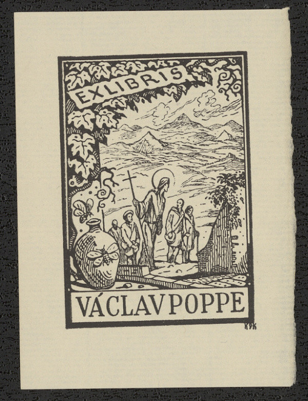 Jan Konůpek – Ex libris Václav Poppe 
