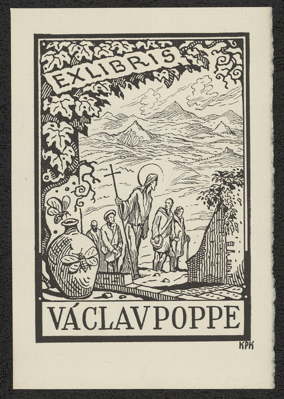 Jan Konůpek – Ex libris Václav Poppe 