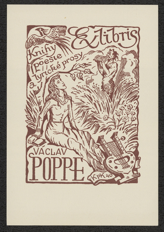Jan Konůpek – Ex libris Václav Poppe 