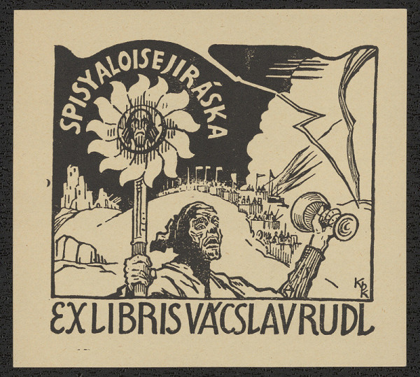 Jan Konůpek – Ex libris Vácslava Rudla Spisy Aloise Jiráska 