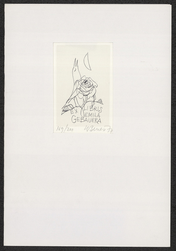 Karel Beneš/1932 – Exlibris E. Gebauera 