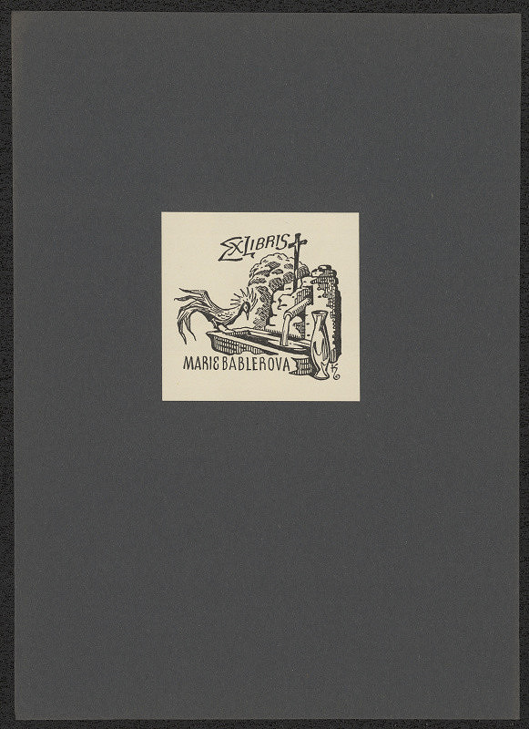 Jan Konůpek – Ex libris Marie Bablerová 