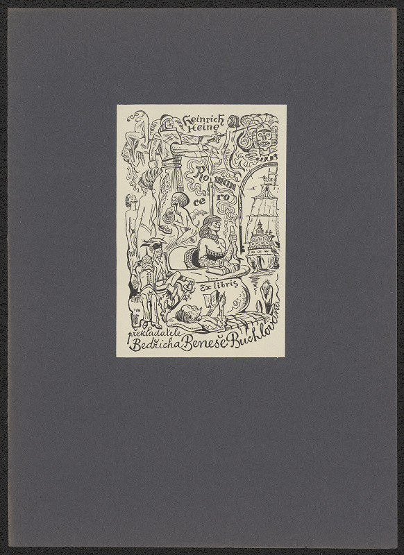 Jan Konůpek – Exlibris překladatele Bedřicha Beneše Buchlovana 