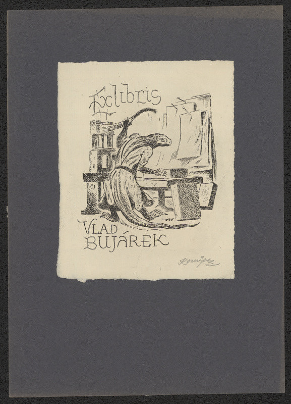 Jan Konůpek – Ex libris Vlad. Bujárek 
