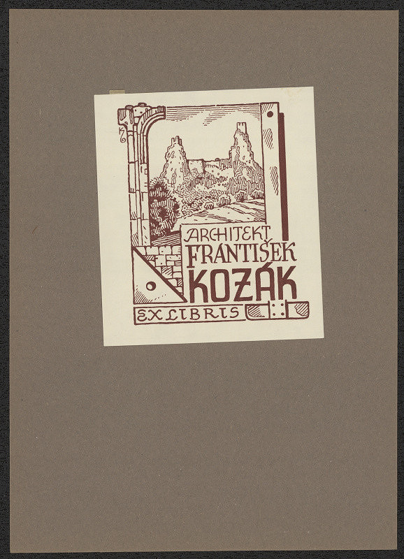 Jan Konůpek – Ex libris architekt František Kozák 