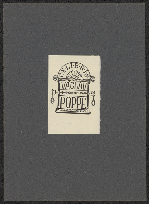 Jan Konůpek – Exlibris Václav Poppe 