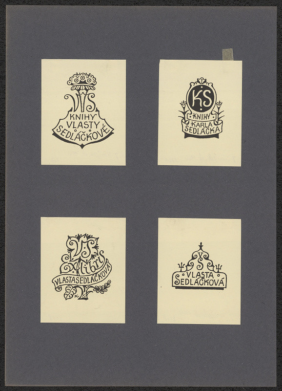 Jan Konůpek – Ex libris Vlasta Sedláčková 