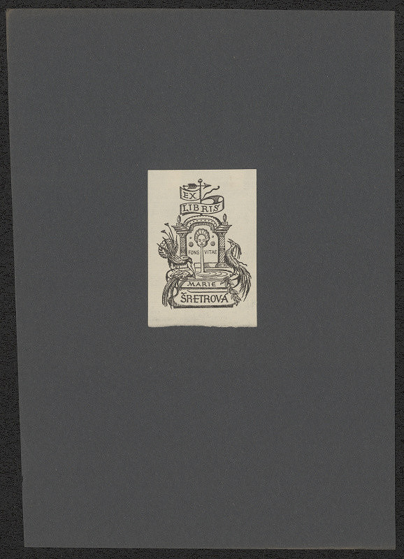 Jan Konůpek – Ex libris Marie Šretrová 