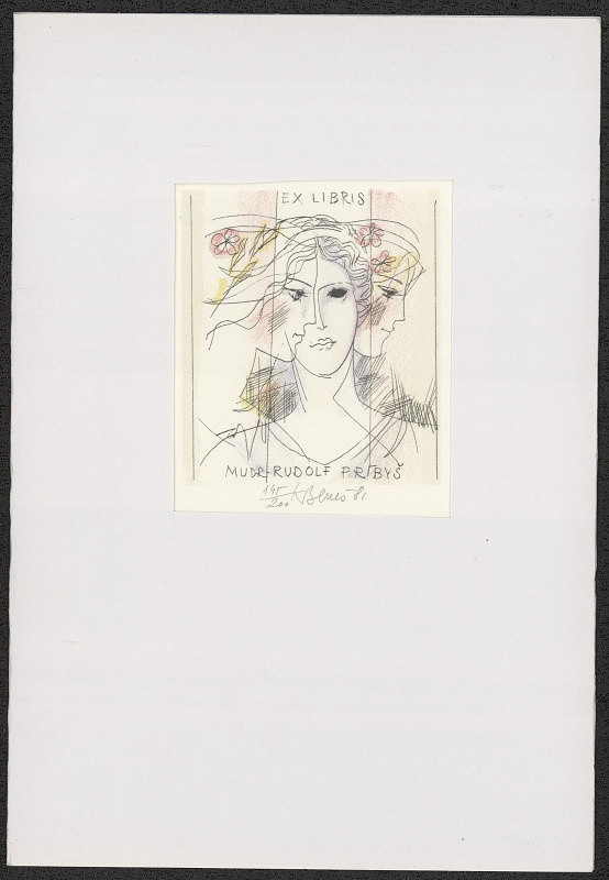 Karel Beneš/1932 – Ex libris MUDr. Rudolf Príbyš 