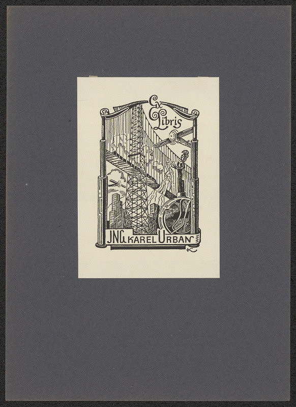Jan Konůpek – Exlibris Ing. Karel Urban 