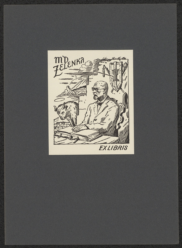 Jan Konůpek – M. D. Zelenka Ex libris 